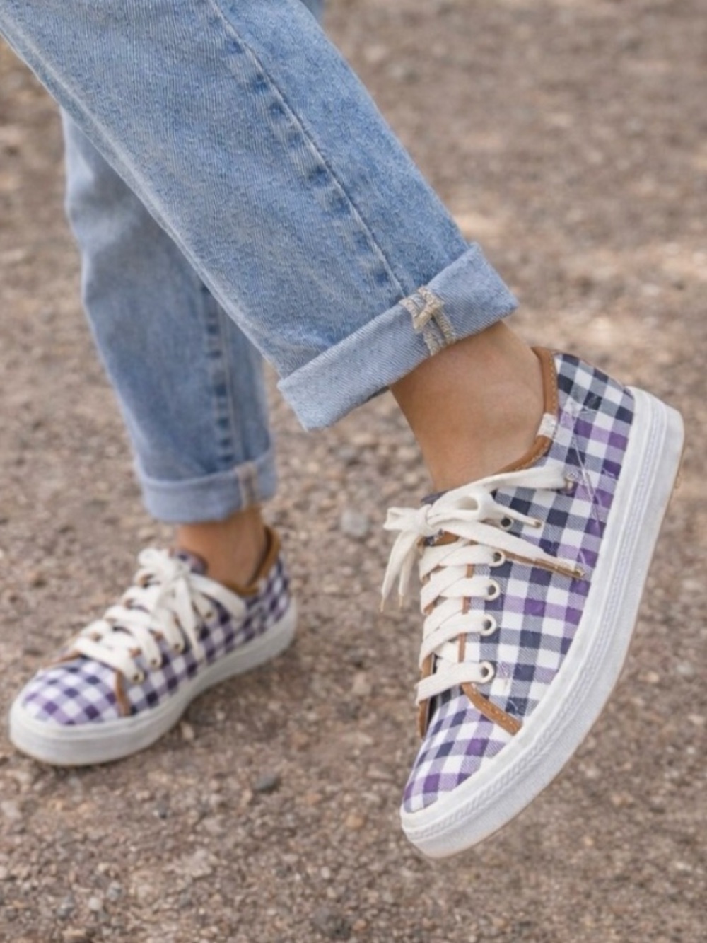 Keds x Kate Spade New York Triple Kick Gingham Sneakers New in Box Size 10